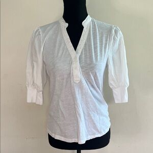 Habitual White Button-Up Blouse